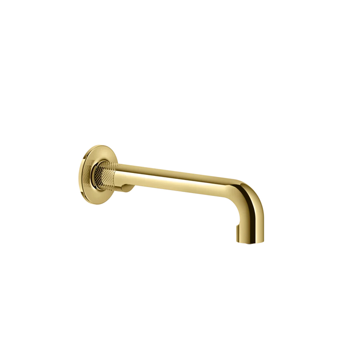 Фото Излив Gessi Inciso 58100#246 настенный золото глянец pvd