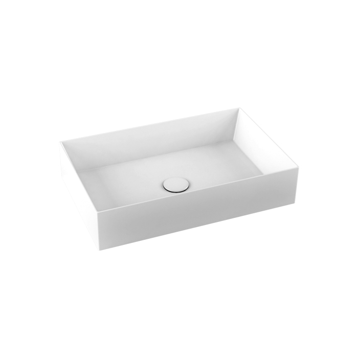 Фото Раковина Azzurra Elegance ELLA060380Q0BI/(EQA6038*bi)*0 накладная 60 см, цвет Bianco lucido