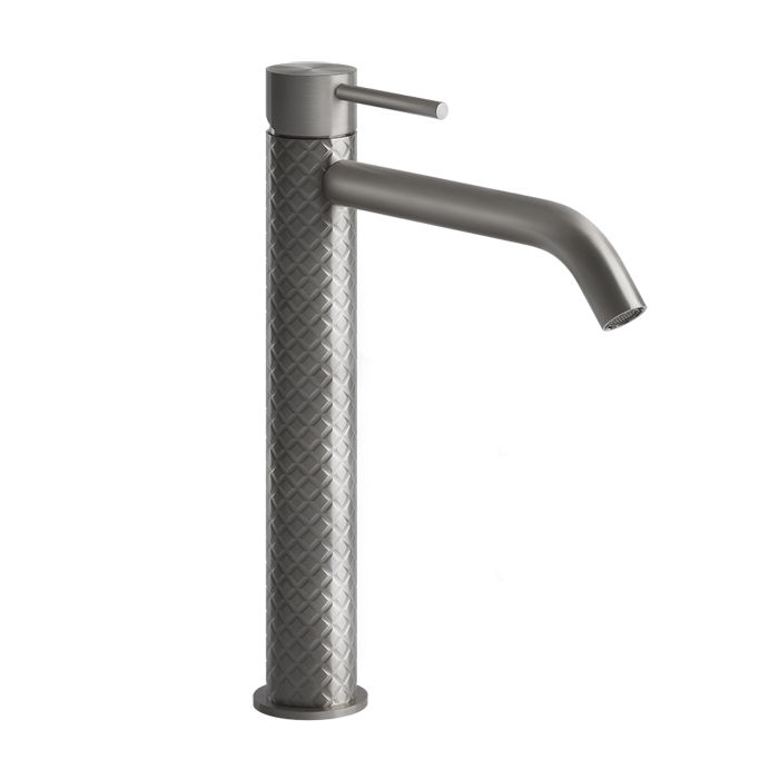 Фото Смеситель Gessi Gessi316 54106#239 для раковины, нержавеющая сталь браш