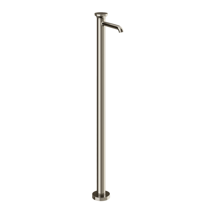 Фото Смеситель Gessi Origini 66095#720 для раковины напольный, никель глянец pvd