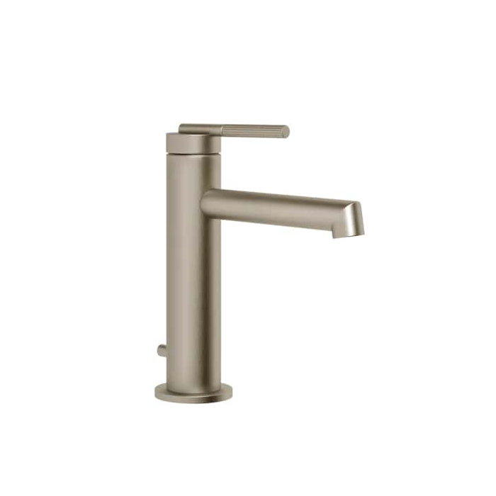 Фото Смеситель Gessi Ingranaggio 63501#149 для раковины с донным клапаном, никель браш