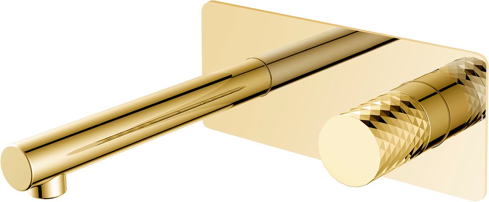 Фото Смеситель для раковины Boheme Stick 125-GG золото