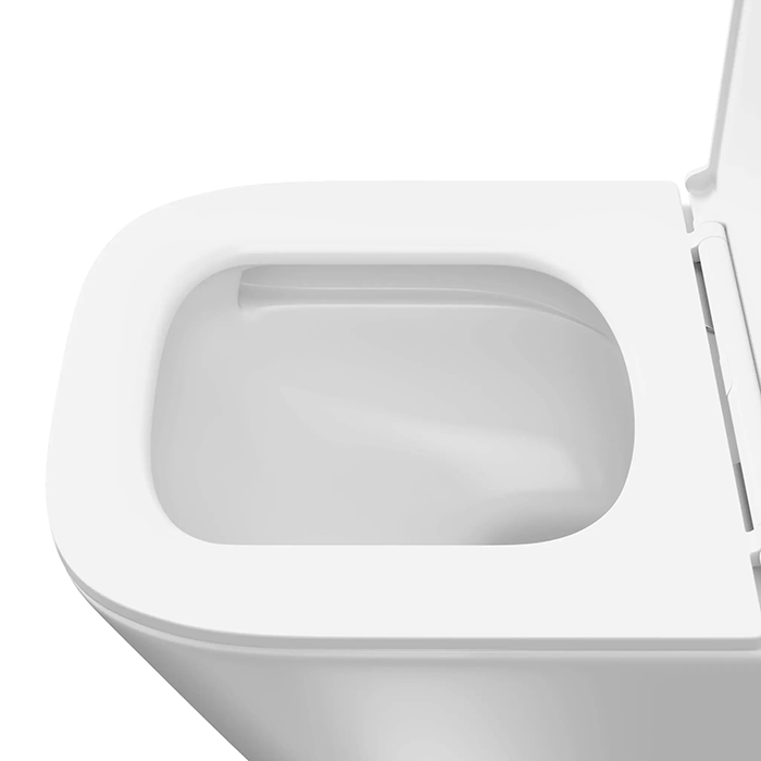 Фото Унитаз подвесной укороченный Kerama Marazzi Cubo CU.T.wc.02, с сиденьем, белый глянцевый