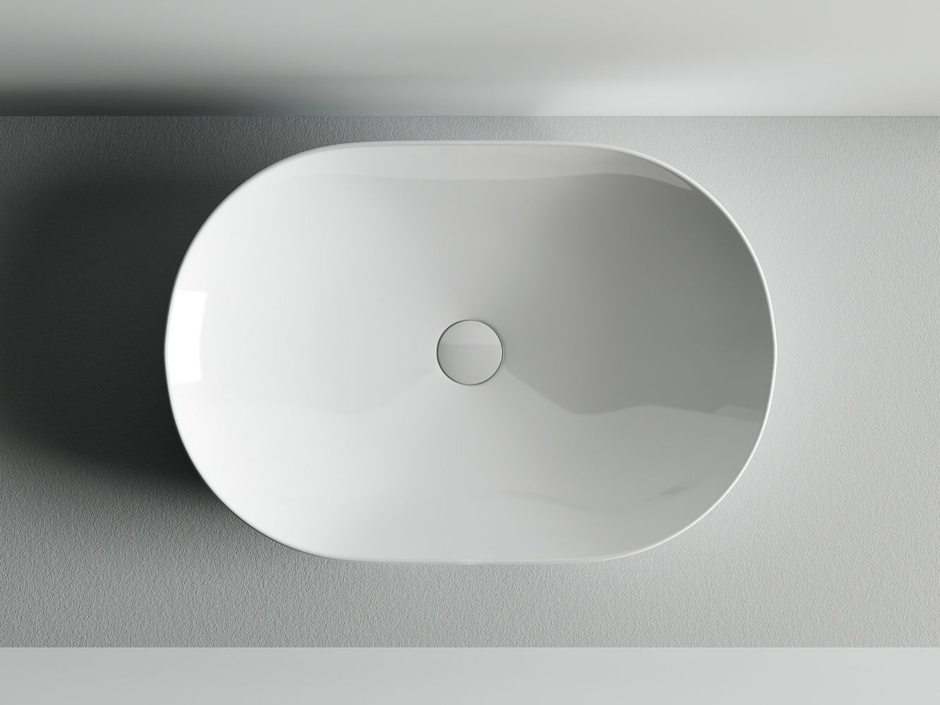 Фото Раковина Ceramicanova Element CN5009 накладная 60 × 42,5 × 14,5 см, белый глянцевый