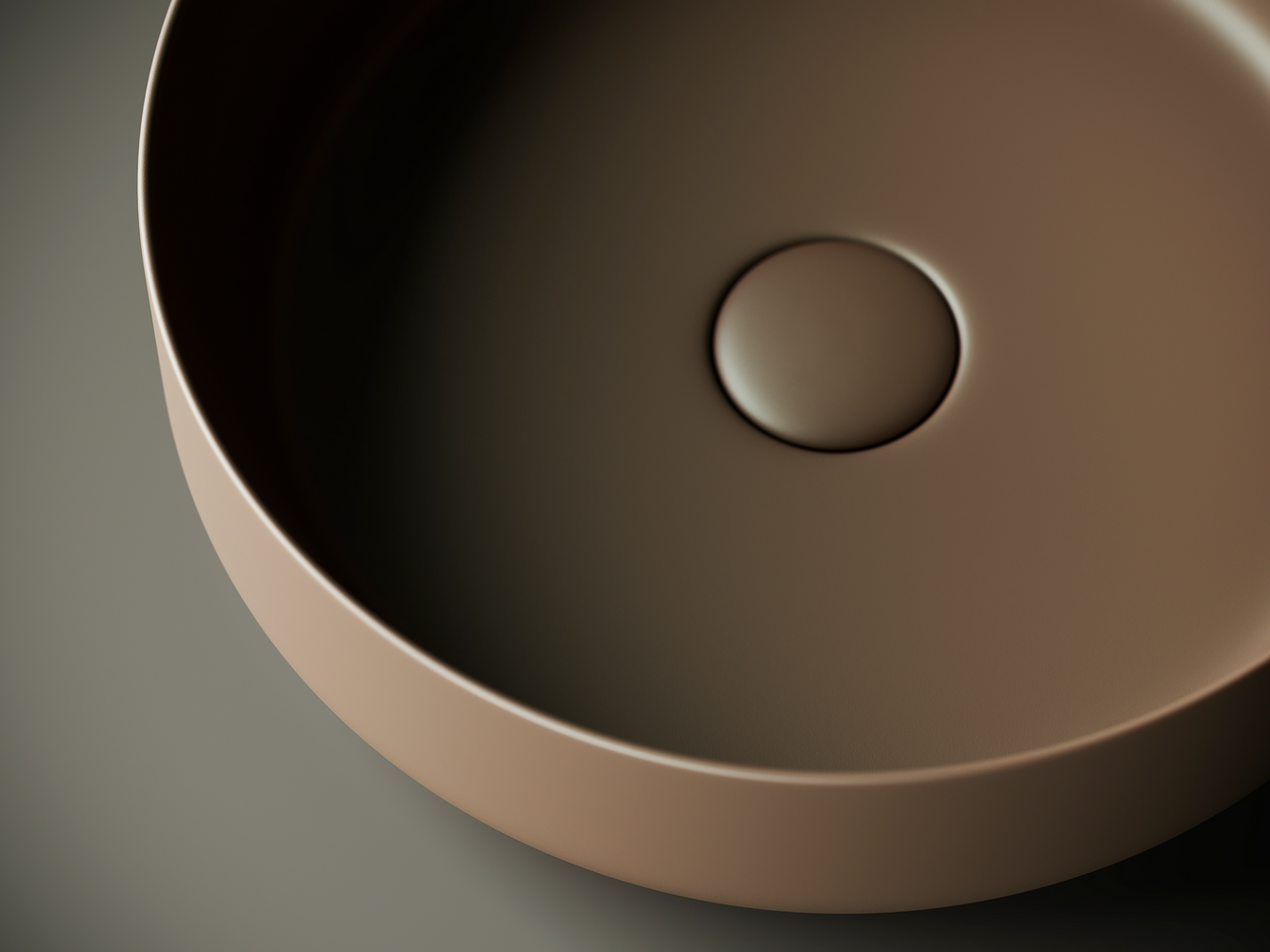 Фото Раковина Ceramicanova Element CN6022MDB накладная 39 × 39 × 12 см, темно-коричневый матовый