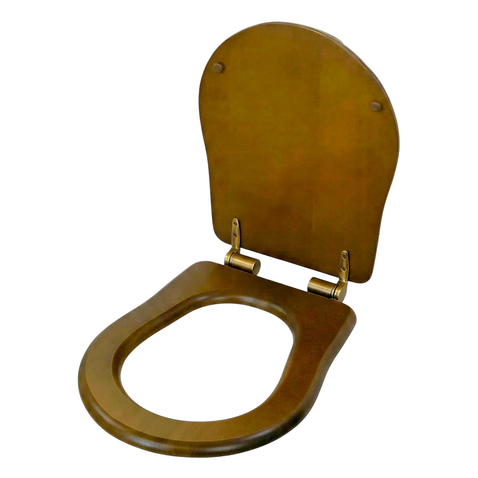 Фото Крышка-сиденье Migliore Charme 34401 орех, петли микролифт бронза