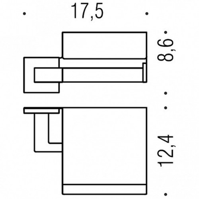 Фото Держатель туалетной бумаги Colombo Basic B3791.NM черный матовый