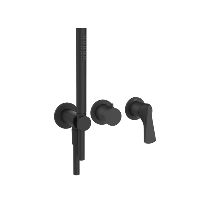 Фото Смеситель Gessi Ventaglio 72036#299 для душа, черный матовый