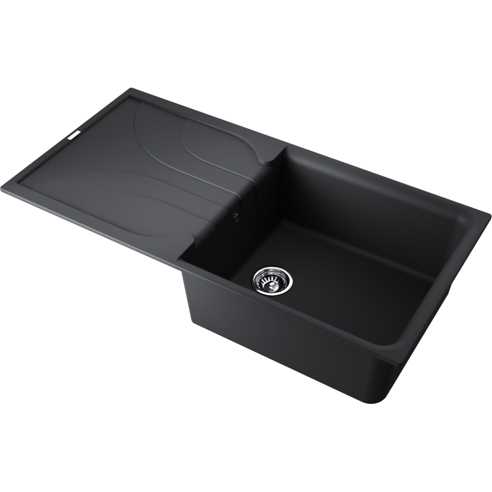 Фото Кухонная мойка Omoikiri Yasugata 100-BL 4993844 черный