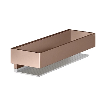 Фото Полка для ванной Keuco Edition 11 11158290000 подвесной brushed red gold/aluminium