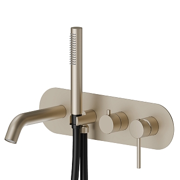 Фото Смеситель Newform XT 4272E.M0.071 для ванны, шампань матовый