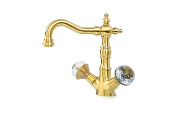 Фото Смеситель для раковины Boheme Flora 312-FL бронза