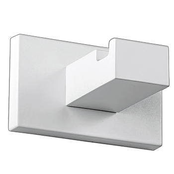 Фото Крючок Colombo Look BLC27.BM одинарный, белый матовый