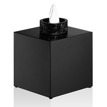 Фото Диспенсер для салфеток Decor Walther Rocks 0934460 настольный, черный матовый