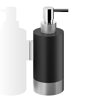 Фото Дозатор Decor Walther Club 0855960 подвесной, хром/черный матовый