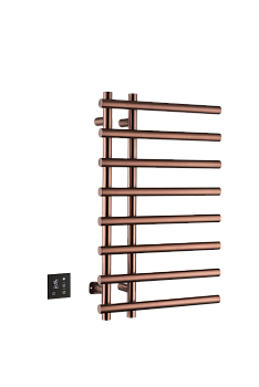 Фото Полотенцесушитель Boheme Uno 722-CB электрический, copper brushed, медь h80x50 см