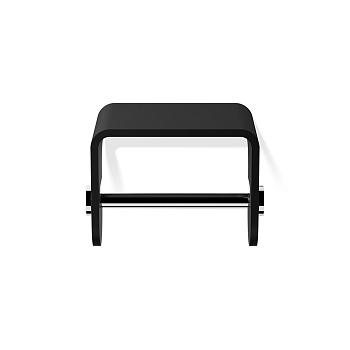 Фото Держатель туалетной бумаги Decor Walther Stone 0974564 подвесной, черный матовый