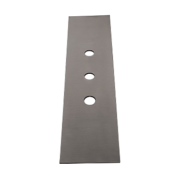 Фото Пластина Gessi 316 54593#707 на 3 отверстия для монтажного бокса, черный хром браш pvd