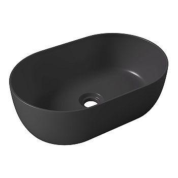 Фото Раковина Alice Unica 32120108 накладная 55 см, цвет чёрный матовый