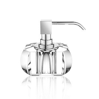 Фото Дозатор Decor Walther Kristall 0924256 настольный, кристальный/хром