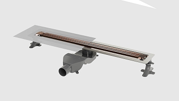 Фото Душевой лоток Boheme B&T Infinity 981-80-CB нерж.сталь, медь браш 80 см