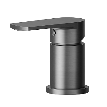 Фото Смеситель Newform Haka 72086.59.064 на борт ванны, оружейная сталь браш PVD