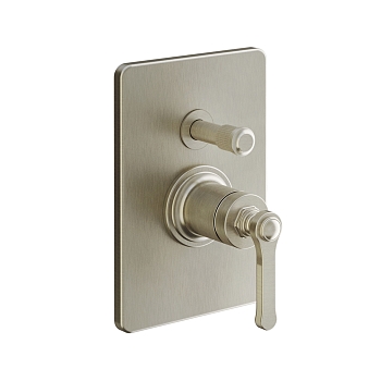 Фото Смеситель для душа Gessi Venti20 65079#149 с переключателем на 2 потока, никель браш