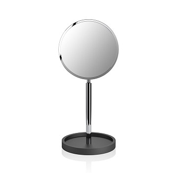 Фото Зеркало Decor Walther Black Stone 0972460 косметическое настольное, черный матовый