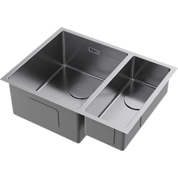 Фото Кухонная мойка Omoikiri Taki 58-2-U/IF-L-IN 4993768 нержавеющая сталь