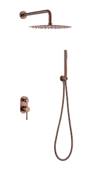 Фото Душевая система Boheme Uno 464-CB медь браш