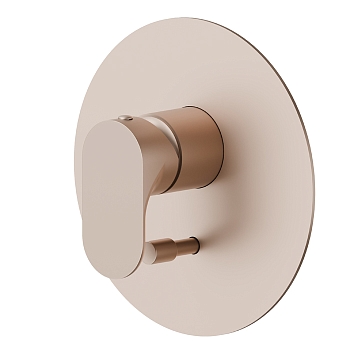 Фото Смеситель Newform Linfa II 69470E.M0.072 для душа с переключателем на 2 потока, розовое золото матовое