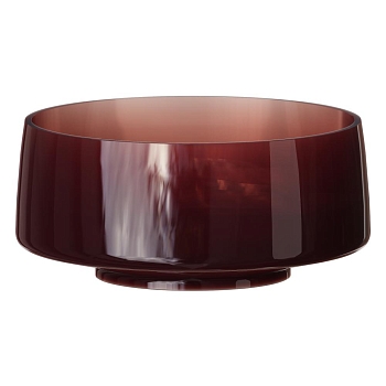 Фото Раковина Boheme Glow 810-G-BUR накладная круглая 40 см, Burgundy (прозрачный бордовый)