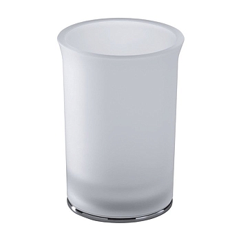 Фото Стакан Colombo Link B2441.CR-VAN настольный хром глянец/стекло матовое