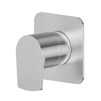 Фото Запорный вентиль Newform Haka 67690E.59.066 для душа, нержавеющая сталь браш браш