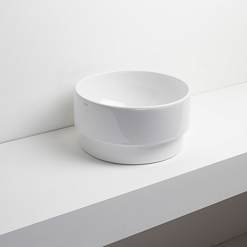 Фото Раковина Simas Po-mo PO01bi встраиваемая 37 см, цвет белый