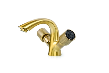 Фото Смеситель для раковины Boheme Royal 311-Royal/CRST black бронза