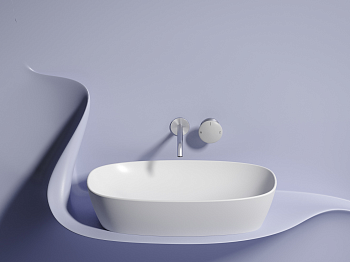 Фото Раковина Ceramicanova Element CN6049MW накладная 61 × 38,5 × 14 см, белый матовый