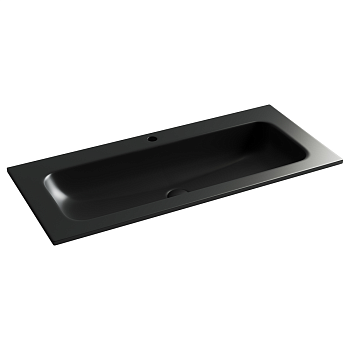 Фото Раковина Ceramicanova Grace CN7013MB мебельная 101 × 45,7 × 13,7 см, черный матовый