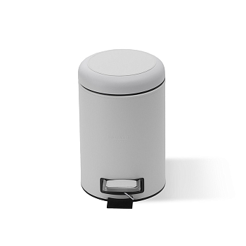 Фото Ведро Decor Walther Brownie 0939550 напольное 3 л, имитация кожи цвет: белый