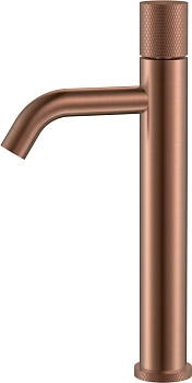 Фото Смеситель для раковины Boheme Stick 122-CB высокий медь браш