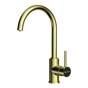 Фото Смеситель для кухни Omoikiri Shinagawa 2 Plus-LG 4994483 светлое золото
