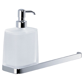 Фото Дозатор Colombo Time W4274.CR-VAN подвесной хром глянец/стекло матовое