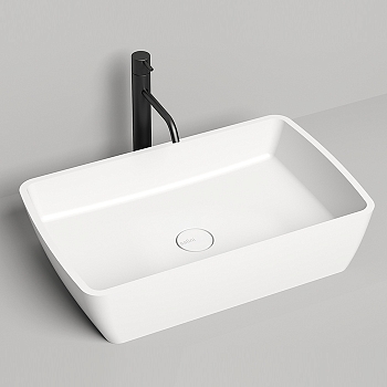 Фото Раковина Salini Gloria 1102212M накладная 65 см, цвет белый матовый