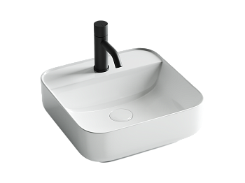 Фото Раковина Ceramicanova Element CN5014 накладная 39 × 39 × 14 см, белый глянцевый