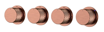 Фото Смеситель для душа Boheme Stick Diamond 124-5-CB.1 на 5 потребителей,  медь брашированная