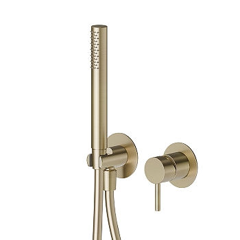 Фото Смеситель Newform X-Steel 316 69676EX.59.098 для душа, шампань браш PVD