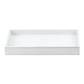 Фото Лоток Decor Walther Brownie 0930150 настольный 28x16 см, имитация кожи, цвет белый