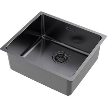 Фото Кухонная мойка Omoikiri Tadzava 49-U/I-GM 4993076 вороненая сталь
