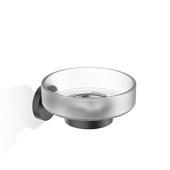 Фото Мыльница Decor Walther Basic 0530760 подвесная, черный матовый