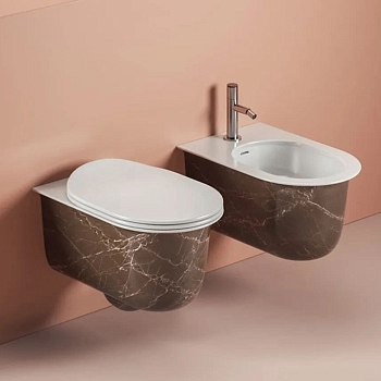 Фото Биде подвесное Artceram Chic CHB001 49 00 коричневый